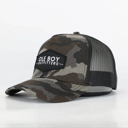 Black Camo Classic Logo Patch Hat