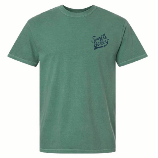 This men's short sleeve pocket T-shirt offers a perfect blend of comfort and style, crafted from 100% soft cotton fabric in a soothing blue shade. Featuring a vintage-inspired European deer skull graphic, it appeals to hunters and outdoor enthusiasts who appreciate subtle, refined design. The breathable material ensures all-day comfort during outdoor activities, making it an excellent addition to any casual wardrobe. Available in blue or grey.