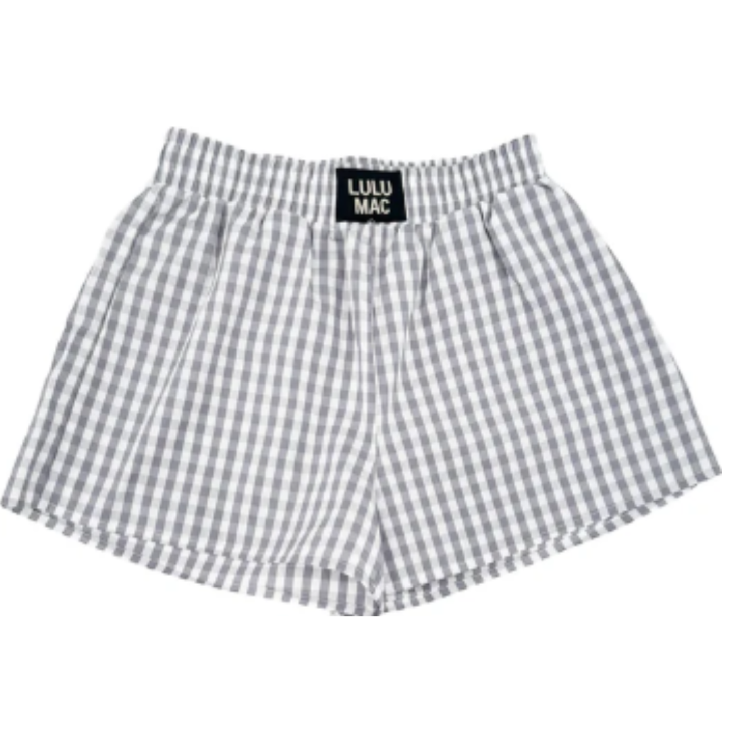 Lulu Mac Grey Gingham Shorts blend classic style with comfort, featuring a timeless grey gingham pattern ideal for versatile summer wear. Designed with practical pockets, these shorts offer functionality without compromising on style. Their soft, breathable fabric ensures all-day comfort, making them a perfect addition to any woman’s casual wardrobe.