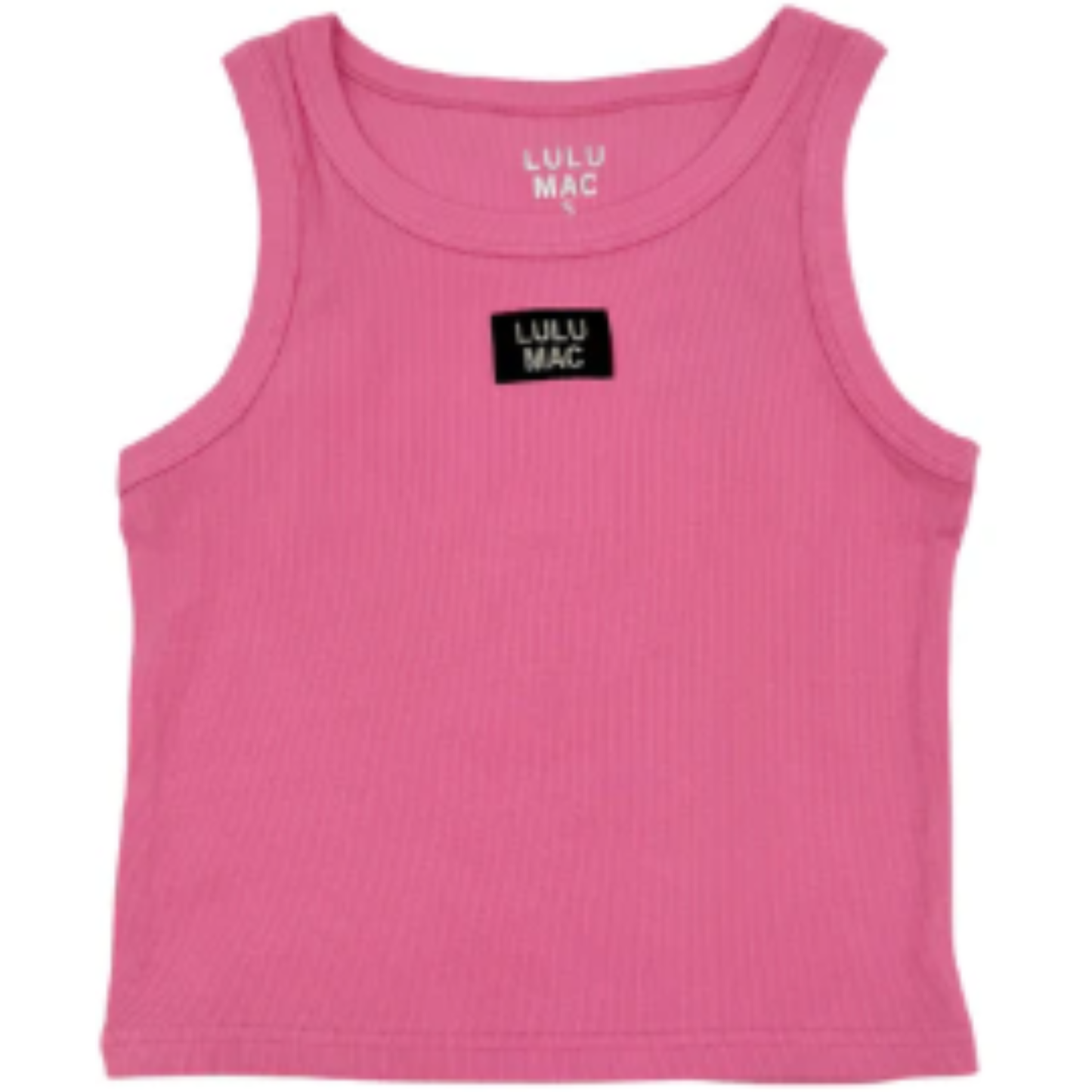 This women's light pink tank combines comfort and style with its soft ribbed fabric, offering a flattering fit for all-day wear. Designed with the signature Lulumac logo, it provides a subtle touch of brand elegance while ensuring breathable comfort for your casual or active lifestyle. Perfect for layering or wearing alone, this tank is a versatile addition to any wardrobe.