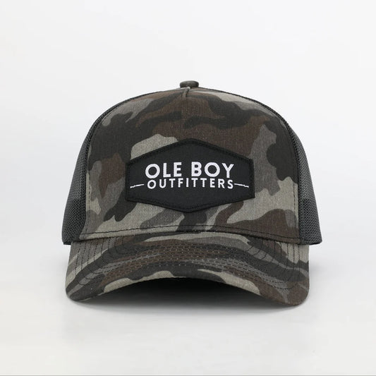Black Camo Classic Logo Patch Hat
