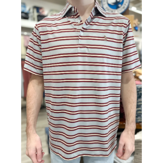 Southern Casanova Bow & Arrow Stripe Polo