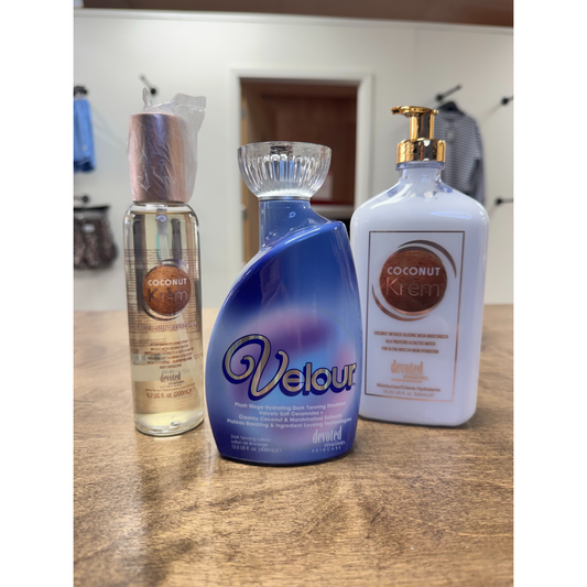 Velour Tanning Lotion Set