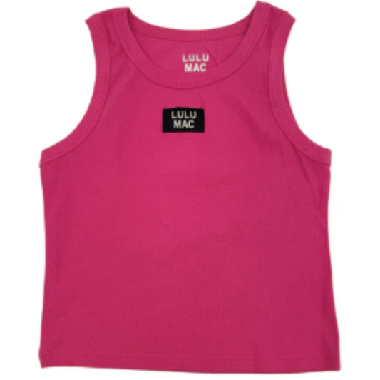 This Lulumac Hot Pink Tank combines stylish color with exceptional comfort. Crafted from soft, ribbed fabric, it provides gentle stretch for a flattering fit that moves with you. The breathable material ensures all-day wearability, while the subtle Lulumac logo adds a touch of brand distinction. Ideal for layering or wearing alone, this tank balances functionality with vibrant design.