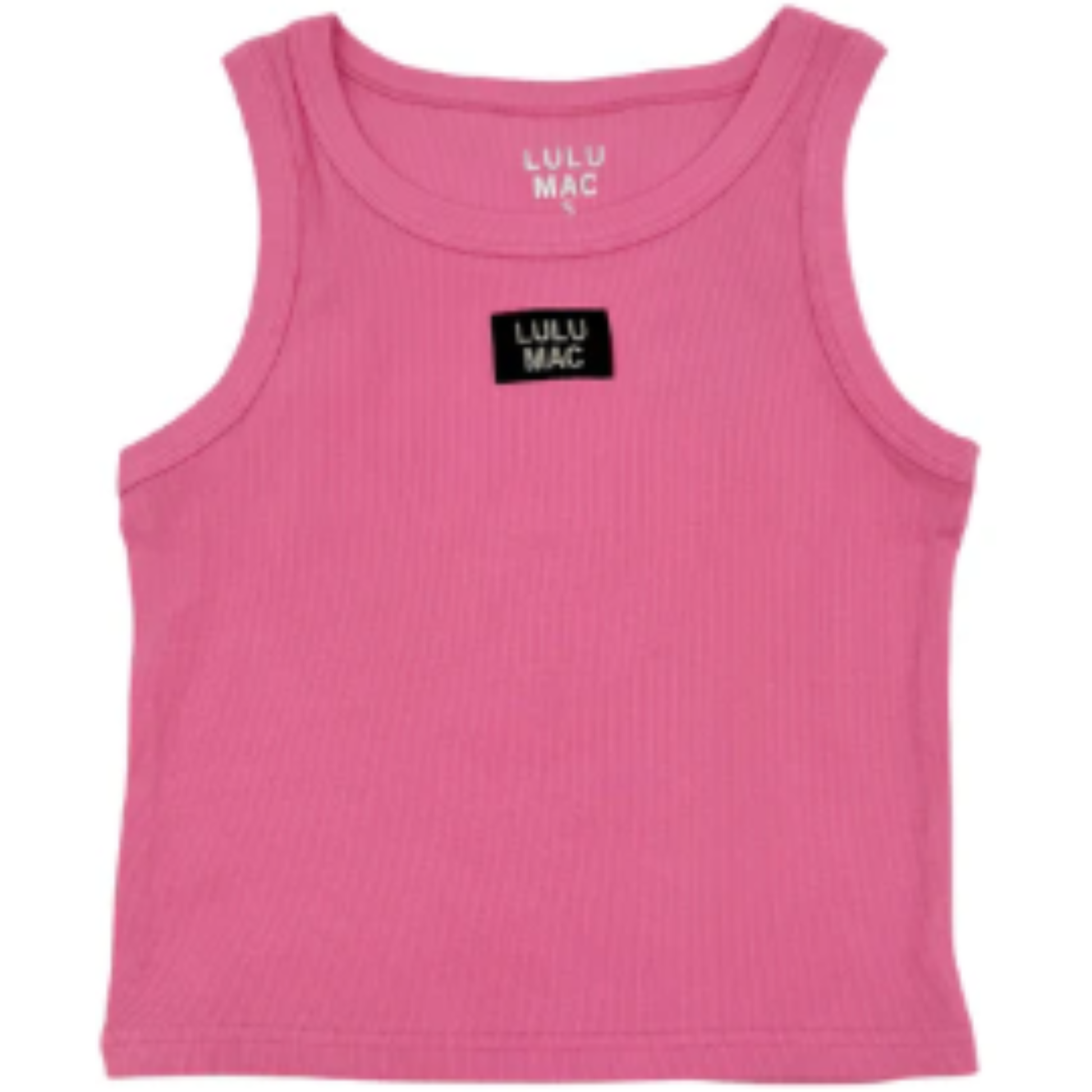 This women's light pink tank combines comfort and style with its soft ribbed fabric, offering a flattering fit for all-day wear. Designed with the signature Lulumac logo, it provides a subtle touch of brand elegance while ensuring breathable comfort for your casual or active lifestyle. Perfect for layering or wearing alone, this tank is a versatile addition to any wardrobe.