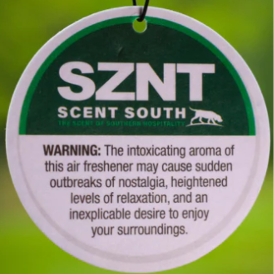 Elevate your space with the Scent South SZNT Air Freshener, expertly crafted for a distinct leather aroma that embodies masculine sophistication. This air freshener delivers a long-lasting, rich scent that refreshes any environment, making it perfect for cars, closets, or offices. Experience a refined aroma that not only masks odors but also cultivates a welcoming and stylish atmosphere.